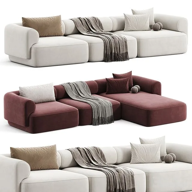 Melody sections sofa 3dsMax Model