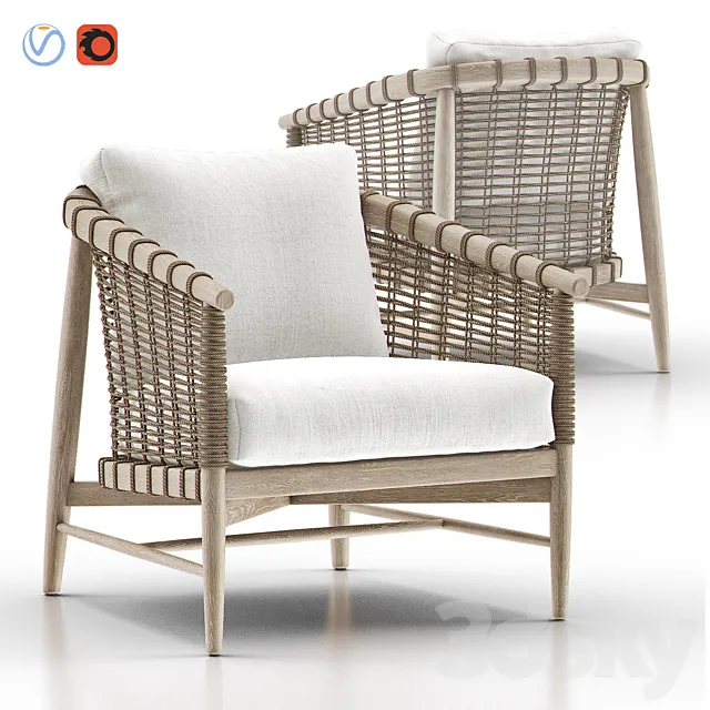 MELROSE Lounge Chair 3ds Max