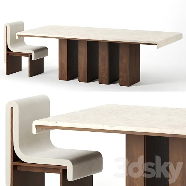 Melt Dining Table by Bower studio 3DSMax File