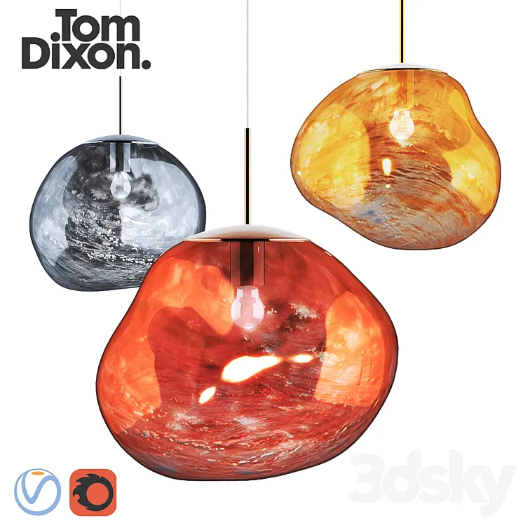 MELT PENDANT LAMP TOM DIXON 3DS Max