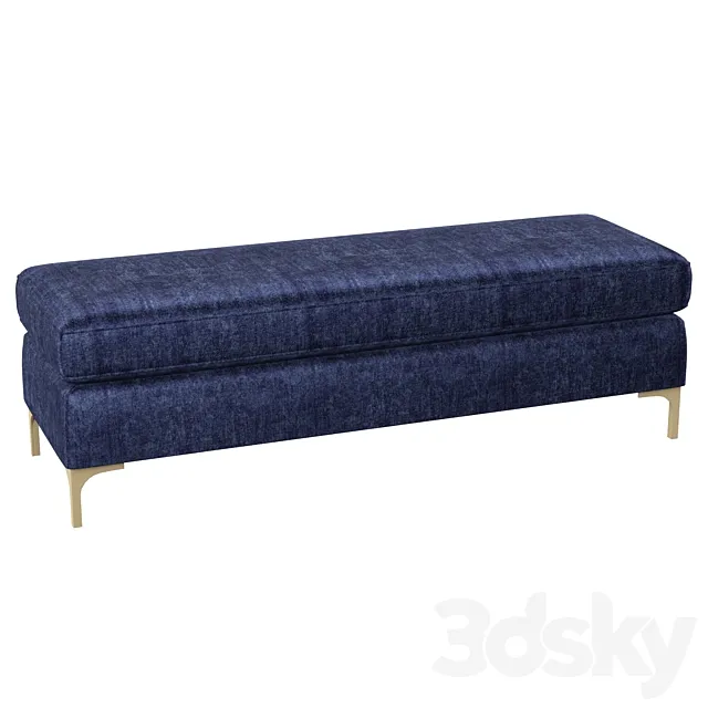 Melvin Upholstered Bench 3ds Max