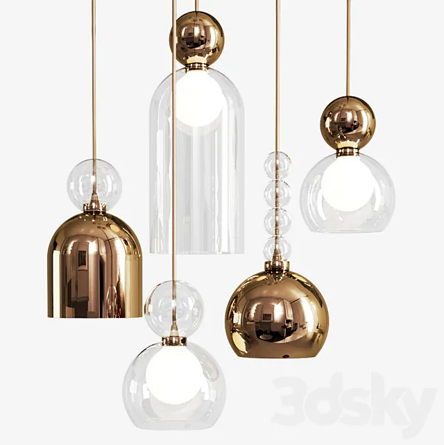 Memoria pendant lamps 3ds Max