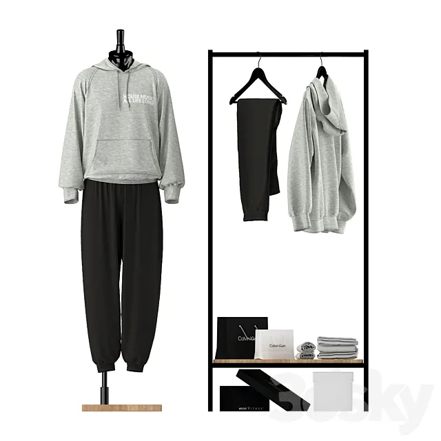 Men Clothes Set 03 3dsMax Model