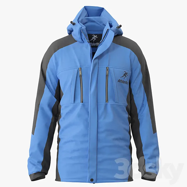 Men Waterproof Mountain Jacket 3ds Max