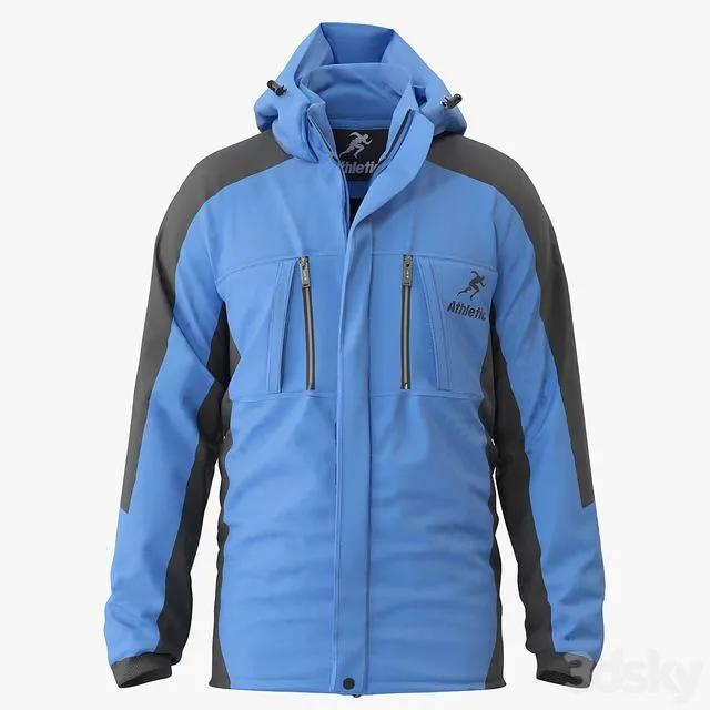 Men Waterproof Mountain Jacket 3dsMax Model