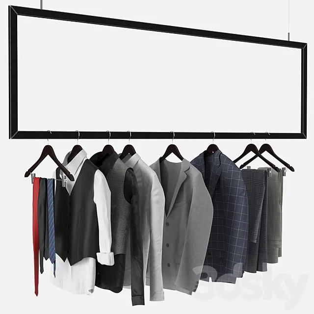 Men’s Clothing 3DS Max Model