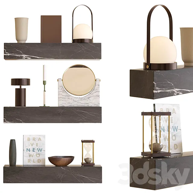 MENU-Decorative set 3ds Max