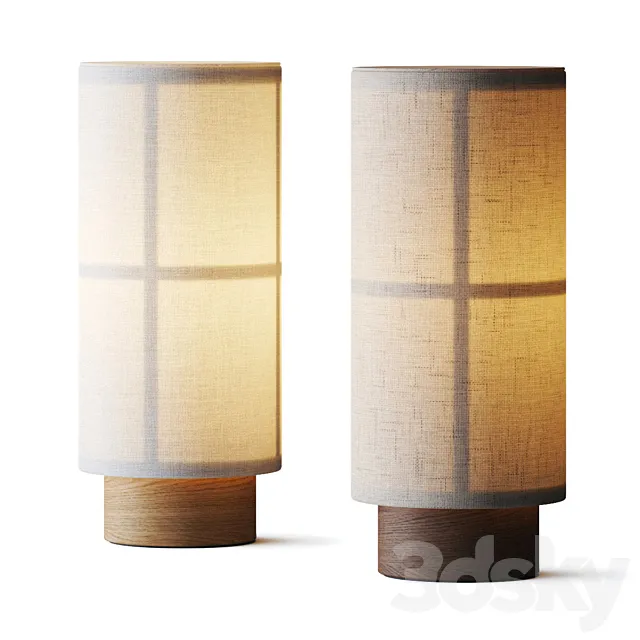 Menu Hashira Portable Table Lamp 3DS Max Model