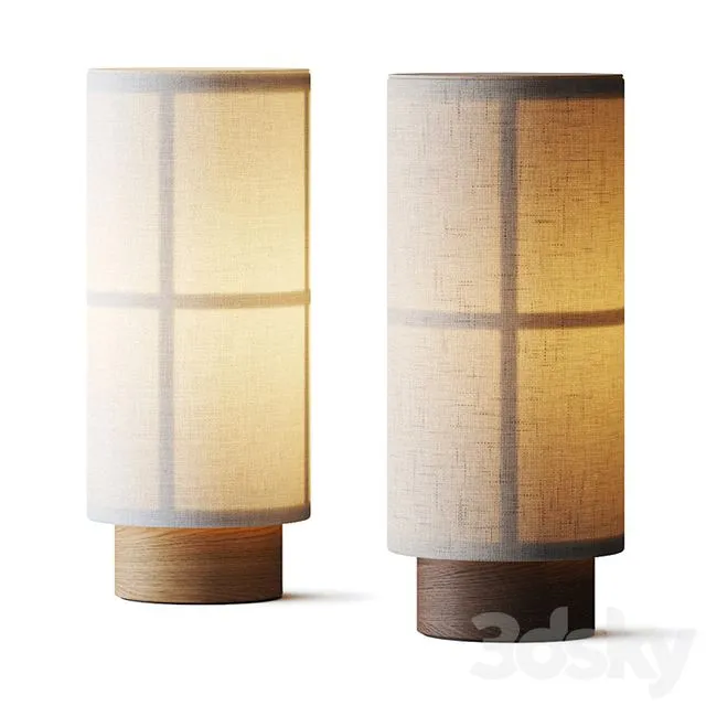Menu Hashira Portable Table Lamp 3dsMax Model