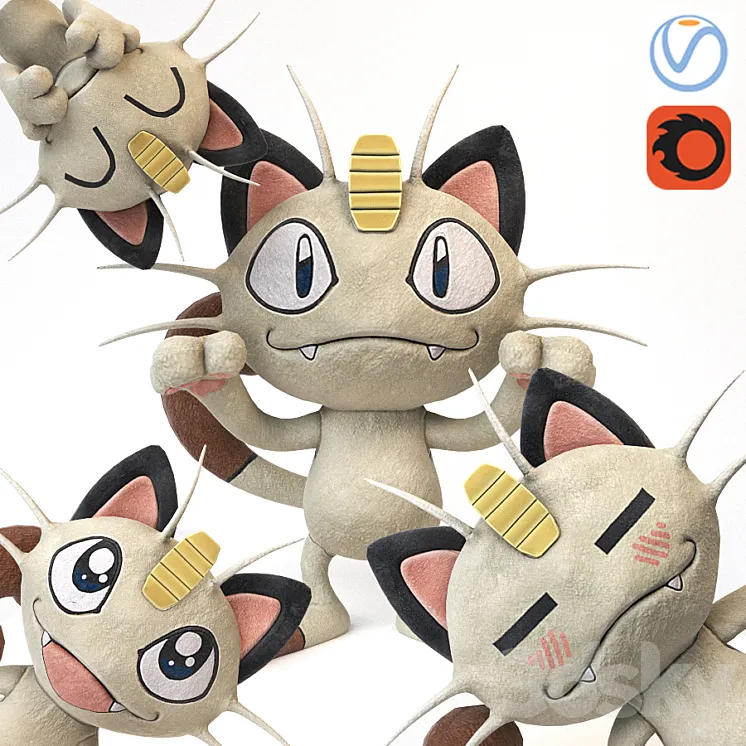 Meowth 3DS Max