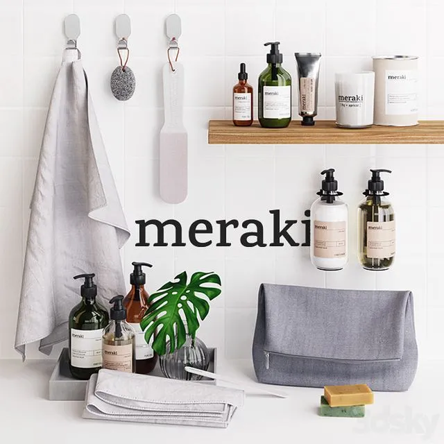 Meraki Bathroom Set 3dsMax Model