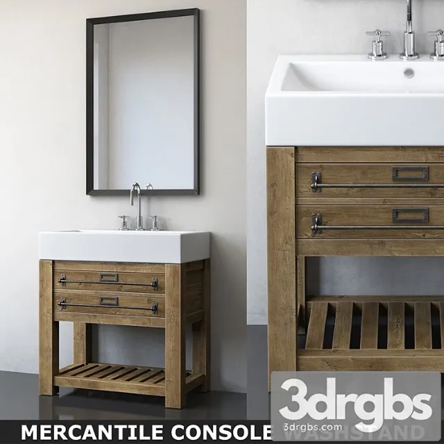Mercantile Console Washstand 3dsmax Download