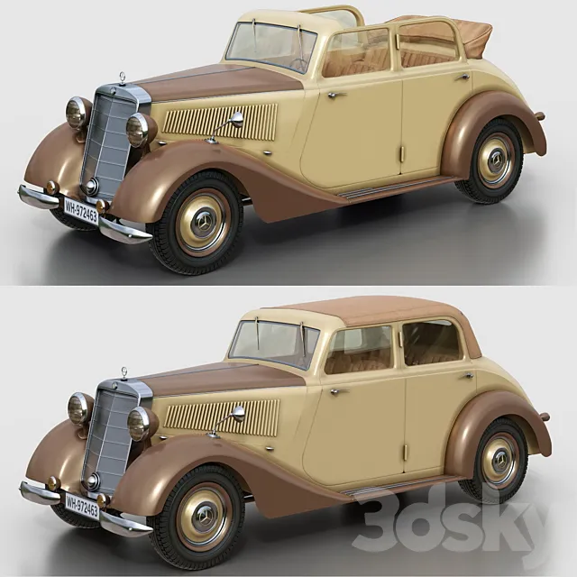 Mercedes-Benz 170V 1936 3DS Max Model