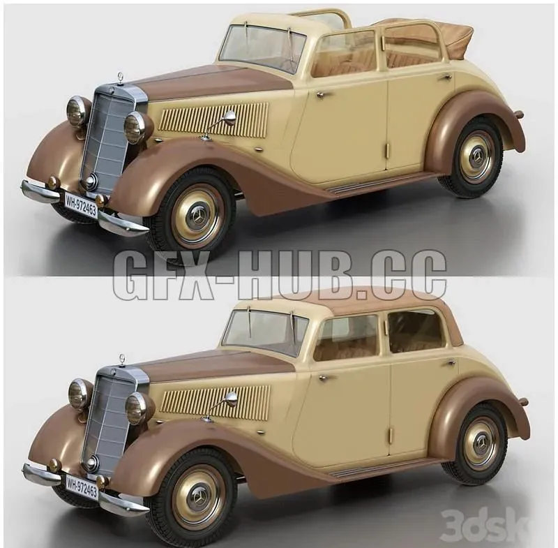 Mercedes-Benz 170V 1936 3dsMax Model