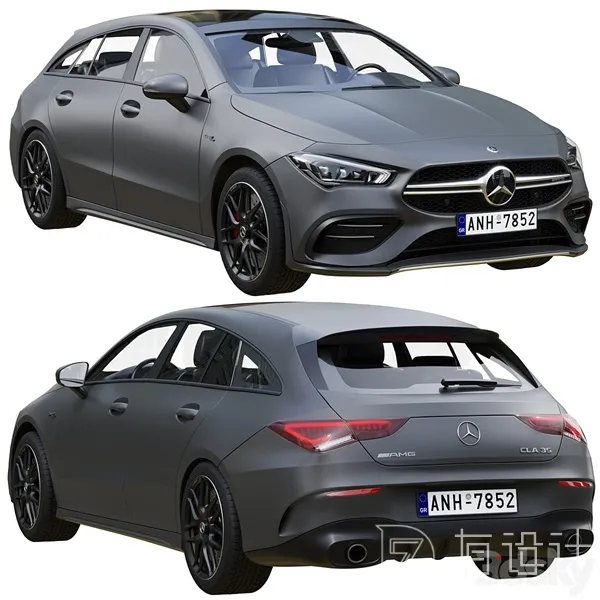 Mercedes-Benz AMG CLA 35 Shooting Brake 3D Model – 3496