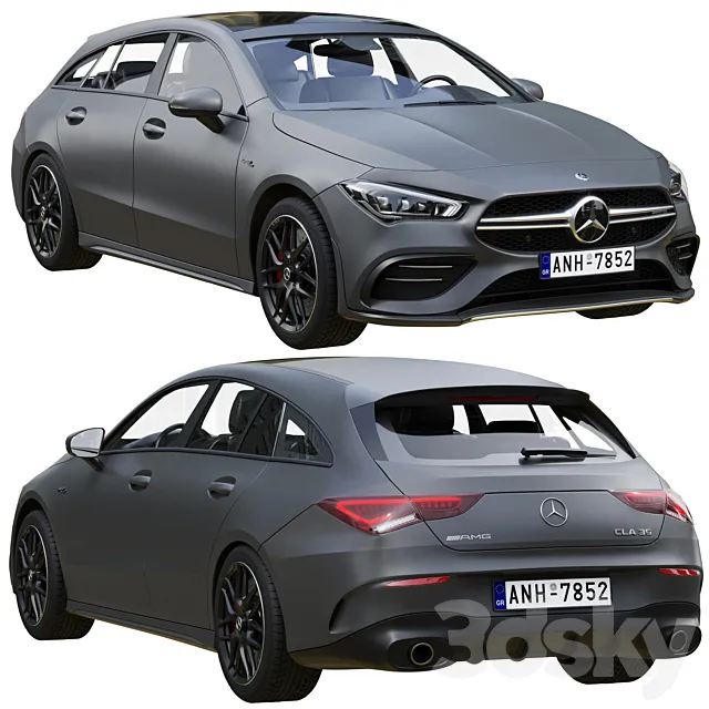 Mercedes-Benz AMG CLA 35 Shooting Brake 3DS Max Model