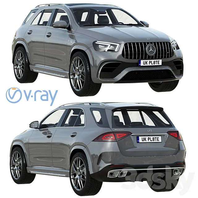 Mercedes-Benz AMG GLE 63 2021 3DS Max Model