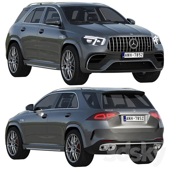 Mercedes-Benz AMG GLE 63 2021 3DS Max Model