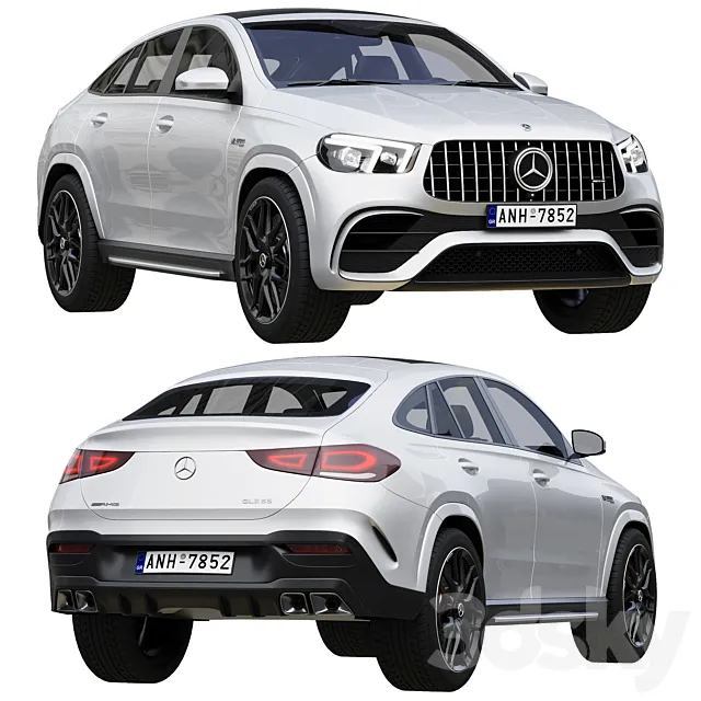 Mercedes-Benz AMG GLE 63 Coupe 2021 3DS Max Model