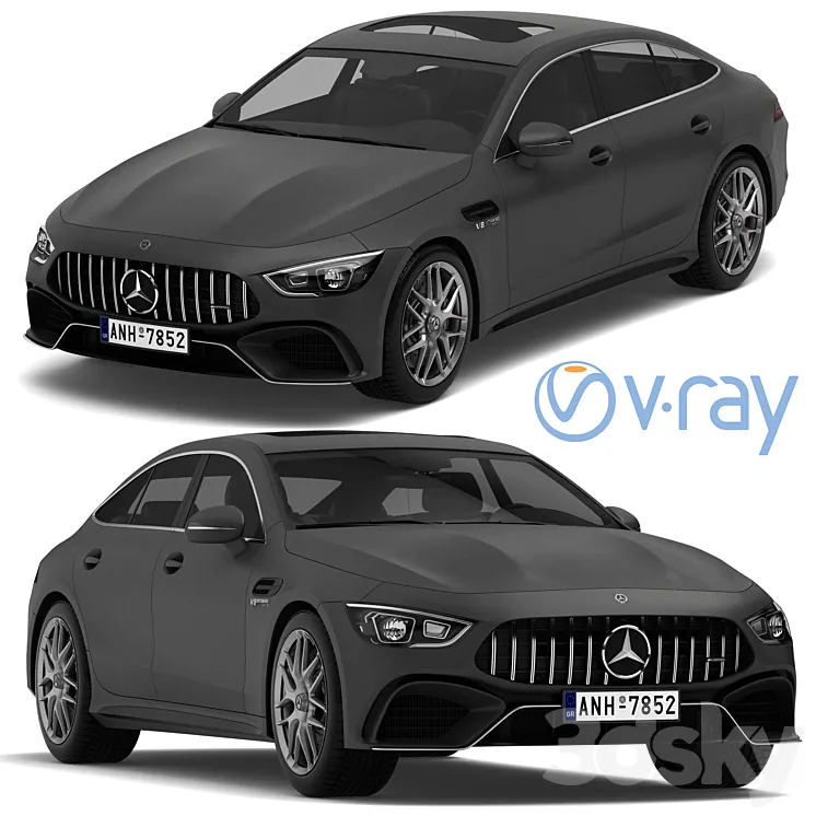 Mercedes-Benz AMG GT 63 4-door Coupe 3DS Max