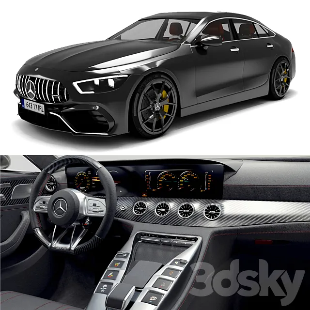 Mercedes Benz Amg Gt 63 s 3DS Max Model