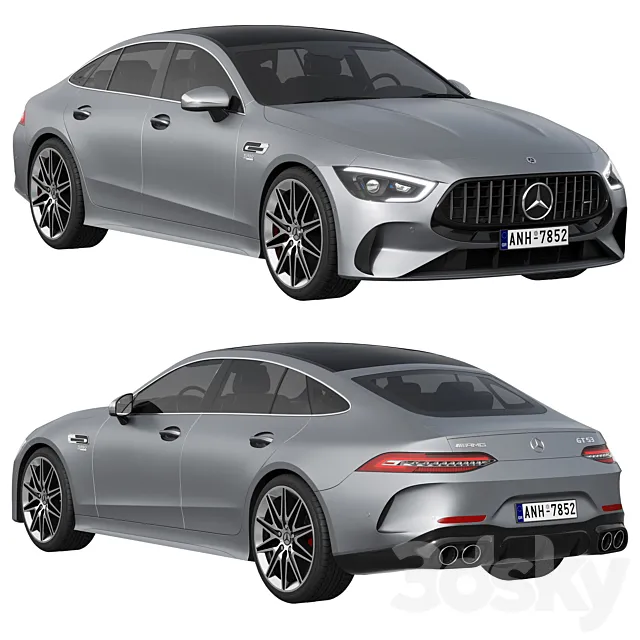 Mercedes-Benz AMG GT53 4-Door 2023 3DS Max Model