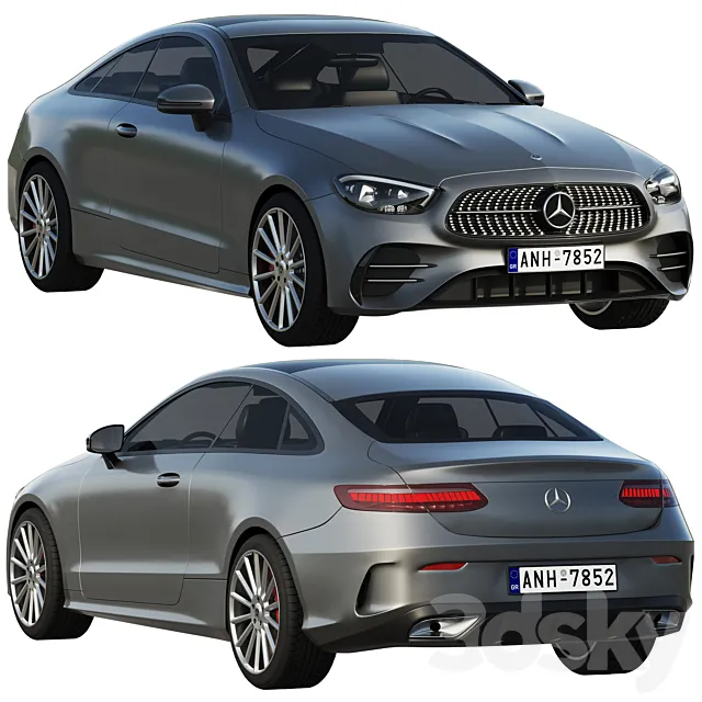 Mercedes-Benz E-Class Coupe AMG-Line 2021 3DS Max Model