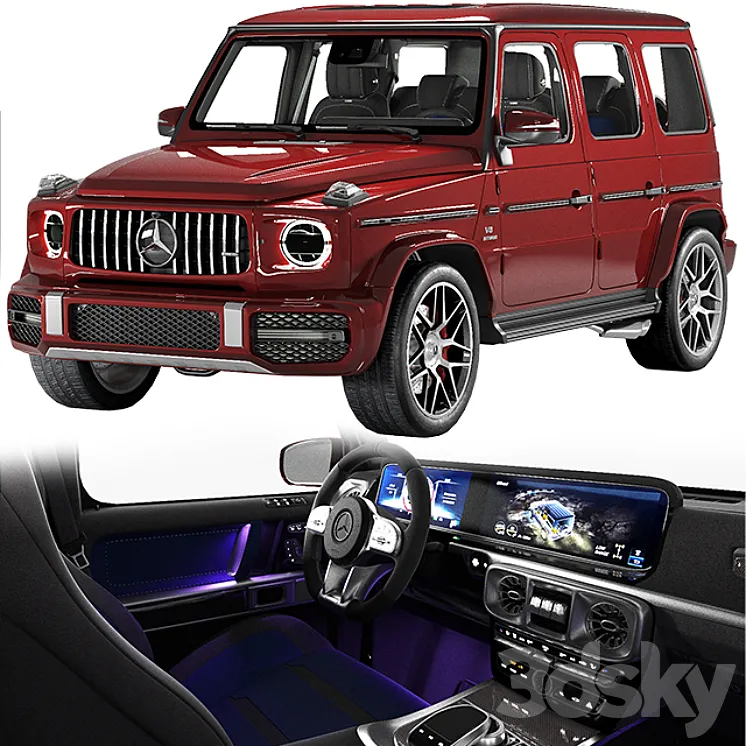 Mercedes Benz G63 AMG 2020 3DS Max