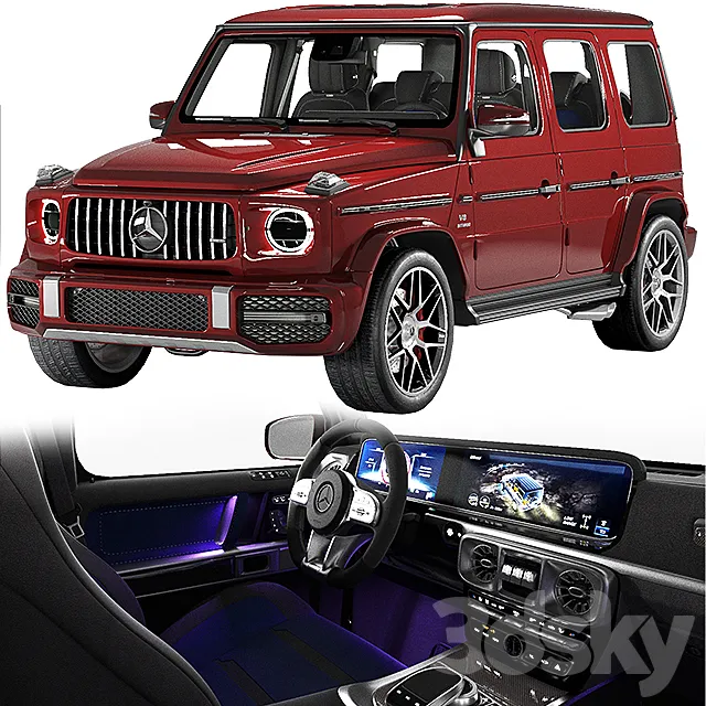 Mercedes Benz G63 AMG 2020 3DSMax File