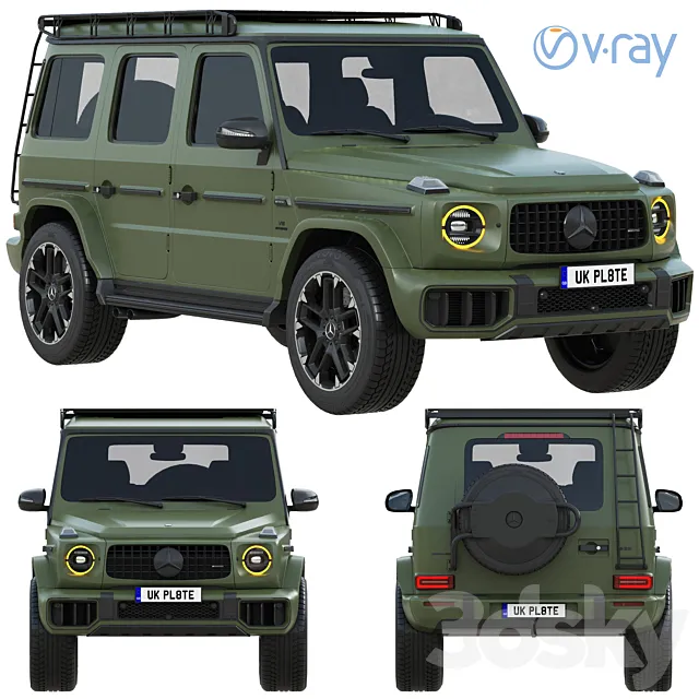 Mercedes-Benz G63 AMG 2025 Offroad Package PRO 3ds Max