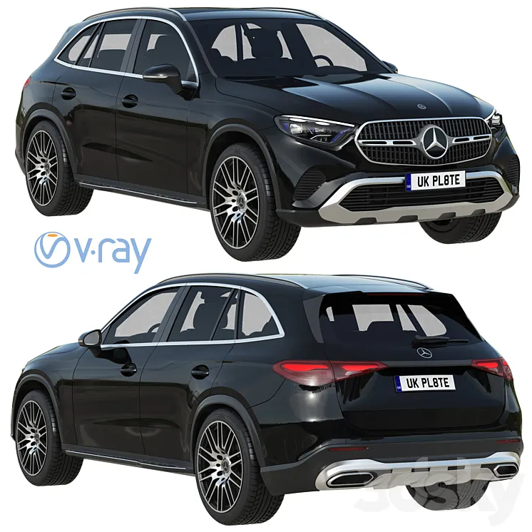 Mercedes-Benz GLC 2023 3DS Max Model