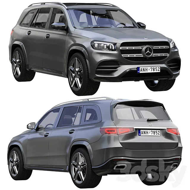 Mercedes-Benz GLS 3DS Max Model