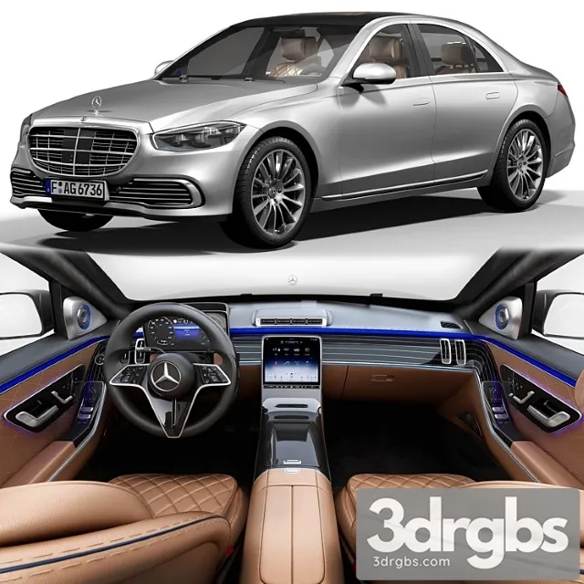 Mercedes Benz S400d 2021 3dsmax Download