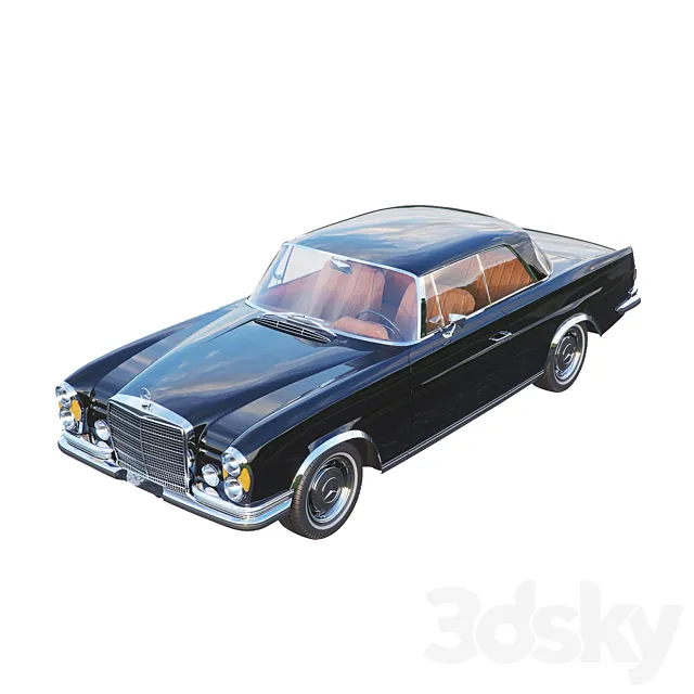 Mercedes – Benz SE280 3.5 Coupe 1970 3DSMax File