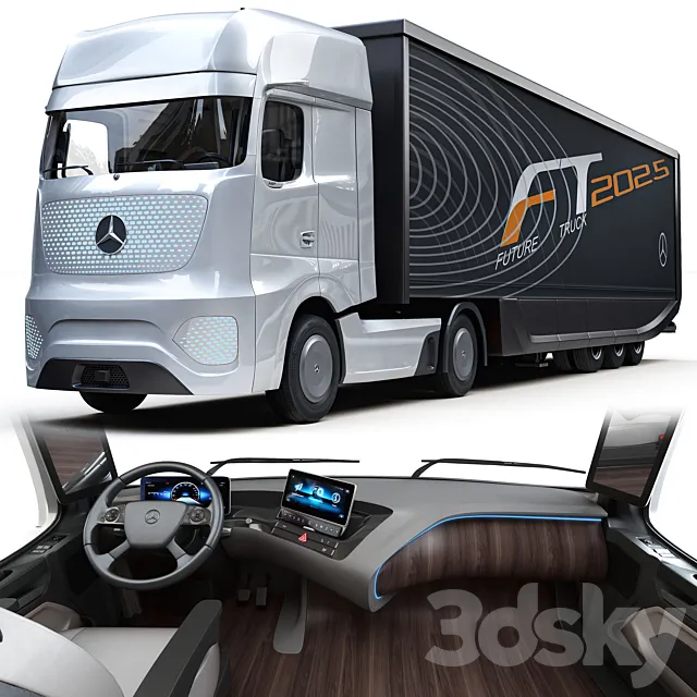 Mercedes benz_future truck 2025 3ds Max