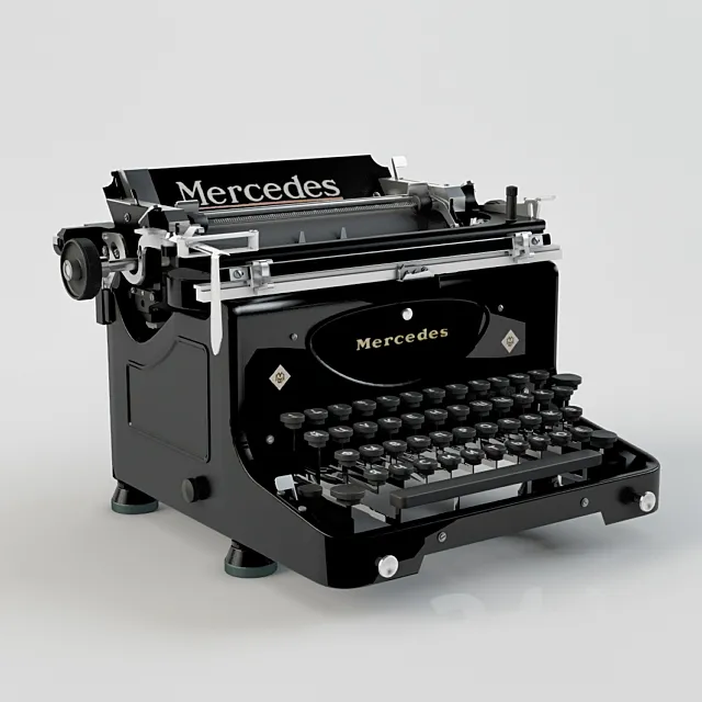 Mercedes Typewriter 3DSMax File