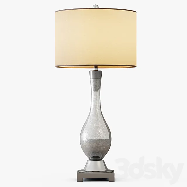 Mercury Glass Table Lamp 3DSMax File