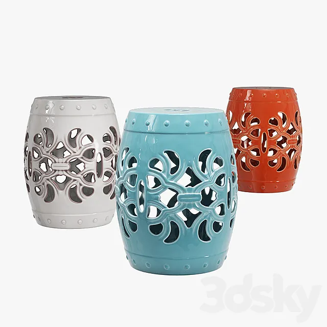 Mercury row donofrio garden stool 3ds Max
