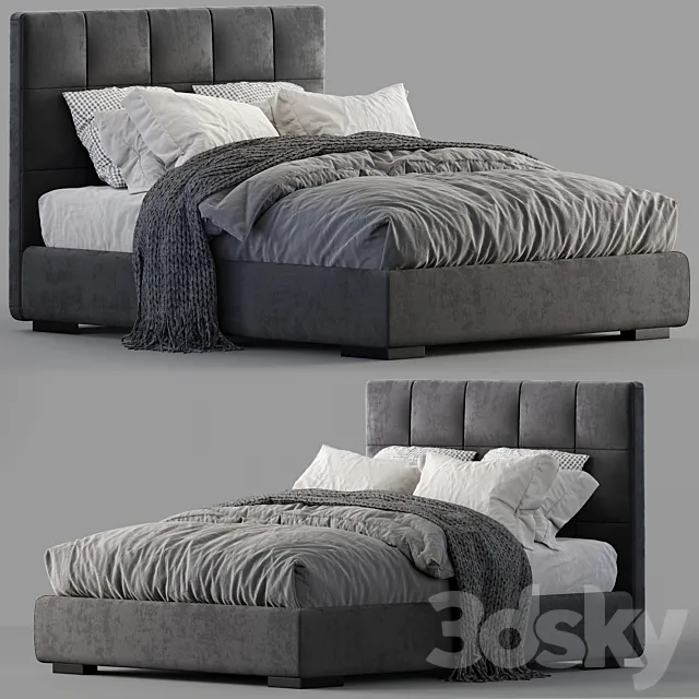 Meridiani Bed Bardo 3DS Max Model