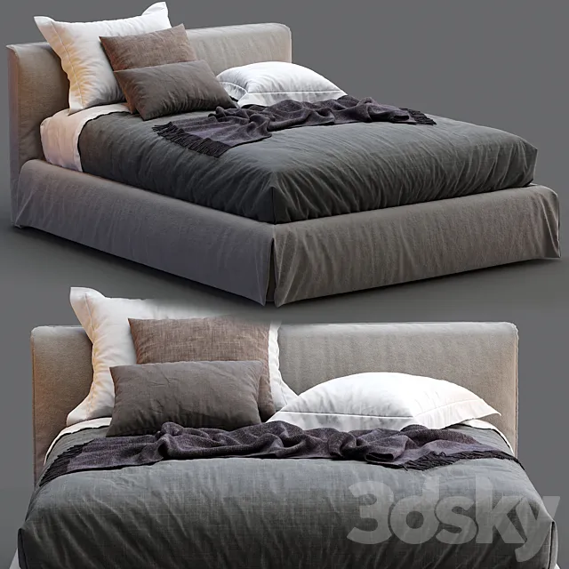 Meridiani Bed LAW 3DSMax File