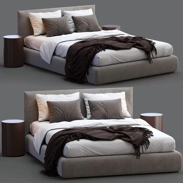 Meridiani Bed SCOTT 3dsMax Model