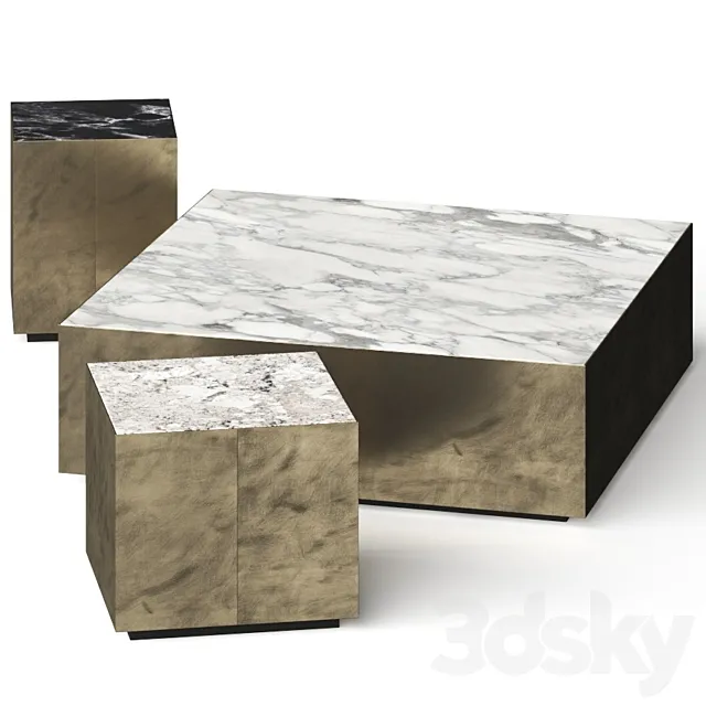 Meridiani Belt Coffee Tables 3ds Max