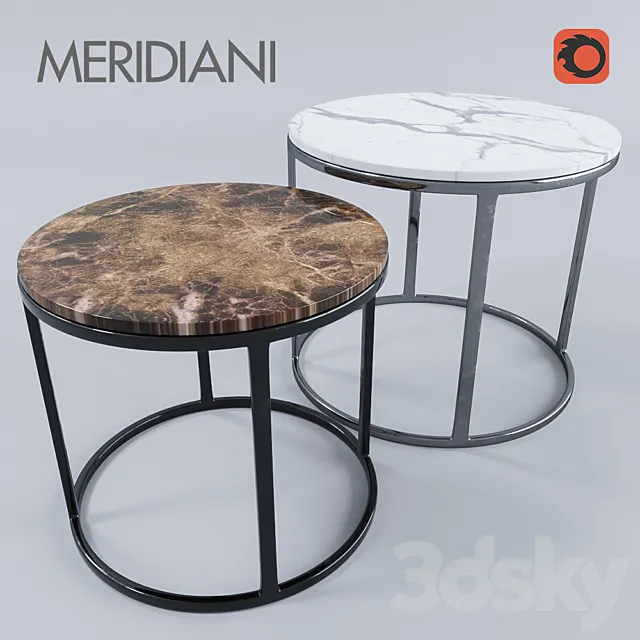 Meridiani Bola Low Tables 3ds Max