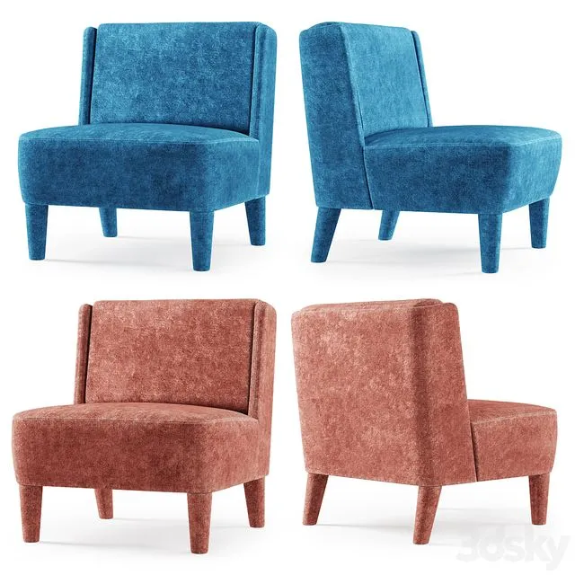 Meridiani Cecile armchair 3dsMax Model