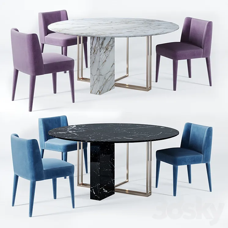 Meridiani Dining 3DS Max