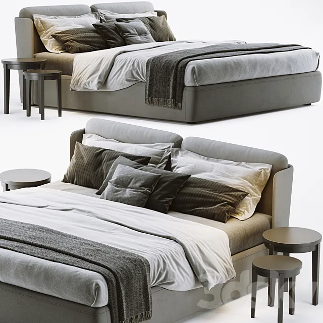 Meridiani Kira Bed 3ds Max
