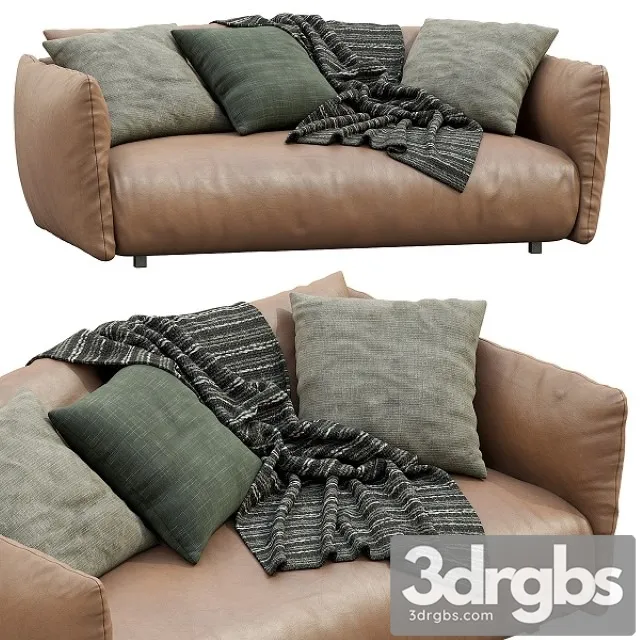 Meridiani Leather Sofa Scott 3dsmax Download