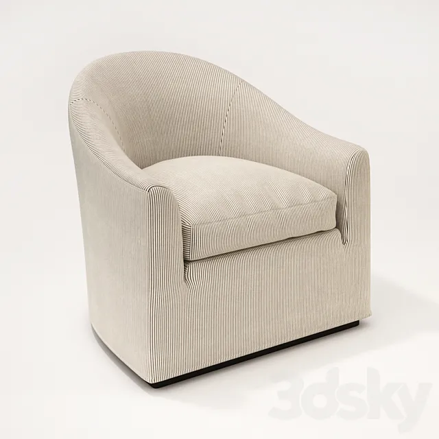 Meridiani – Lennon fit armchair 3DS Max Model