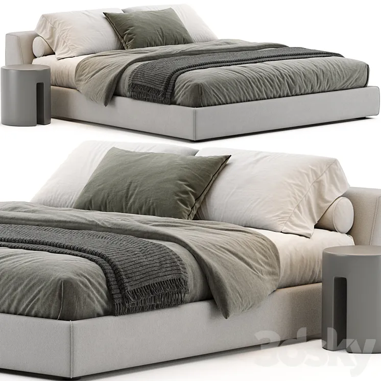 Meridiani Louis Bed 3DS Max Model