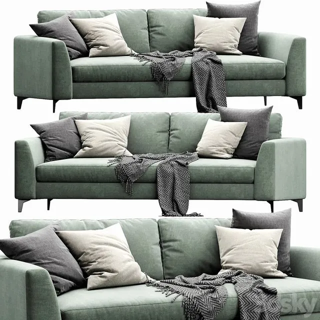 Meridiani Louis Up (2400x950x650) 3dsMax Model